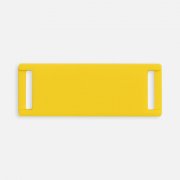 Лейбл из ПВХ Kova, желтый арт. 18756.80