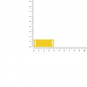 Лейбл из ПВХ Kova, желтый арт. 18756.80