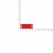 Лейбл из ПВХ Kova, красный арт. 18756.50