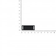 Лейбл из ПВХ Kova, черный арт. 18756.30