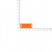 Лейбл из ПВХ Kova, оранжевый неон арт. 18756.22