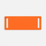 Лейбл из ПВХ Kova, оранжевый неон арт. 18756.22