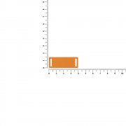 Лейбл из ПВХ Kova, оранжевый арт. 18756.20