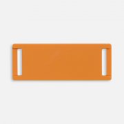 Лейбл из ПВХ Kova, оранжевый арт. 18756.20