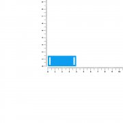Лейбл из ПВХ Kova, голубой арт. 18756.14