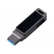 USB3.0/ Type-C флешка 2в1 на 64 ГБ «Спинлайт» с подсветкой