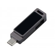 USB3.0/ Type-C флешка 2в1 на 64 ГБ «Спинлайт» с подсветкой