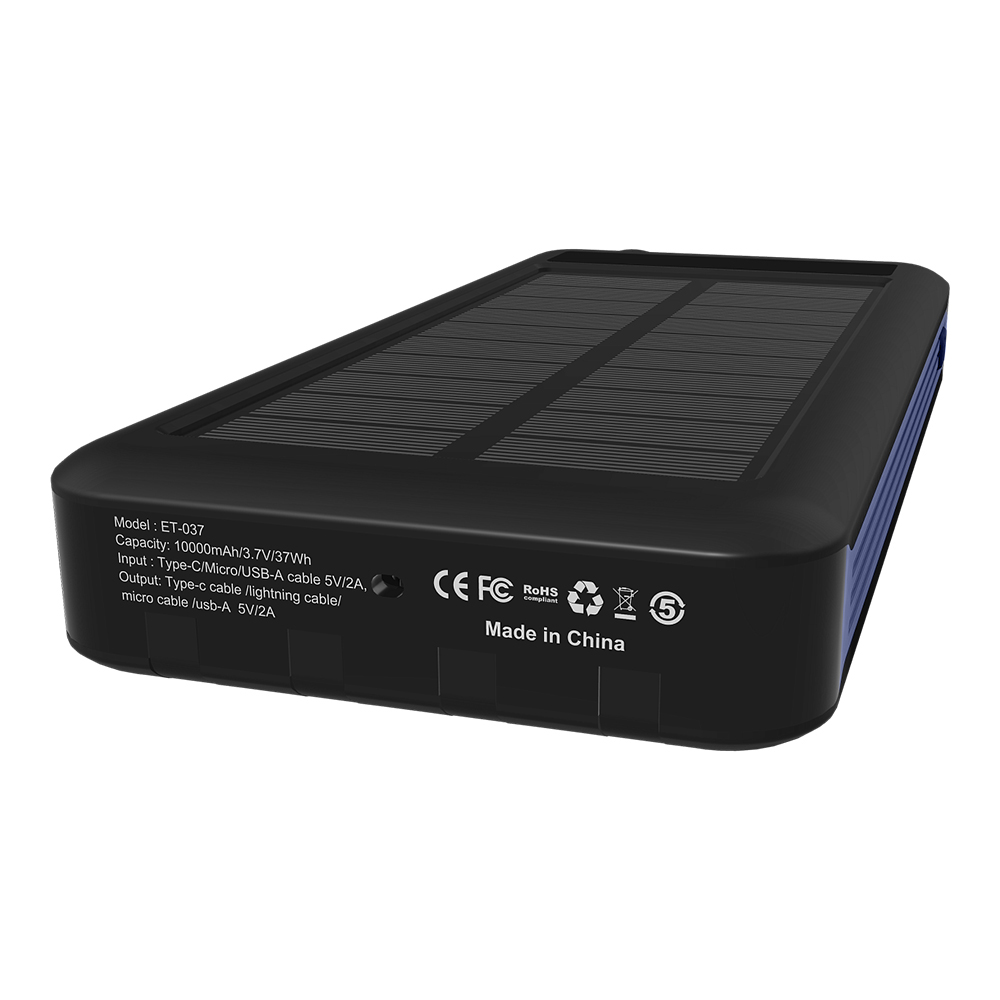 Внешний аккумулятор Xyron с солнечной панелью, 10000 mAh, синий арт. 2060.15 Внешний аккумулятор Xyron с солнечной панелью, 10000 mAh, синий арт. 2060.15