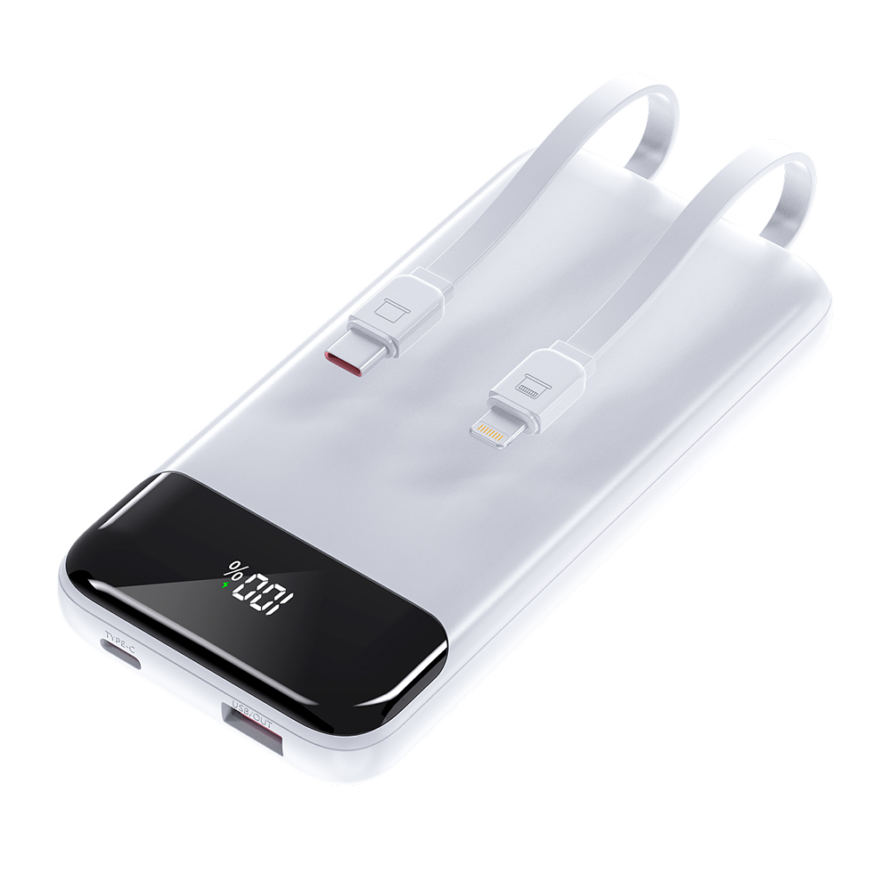 Внешний аккумулятор Nero с быстрой зарядкой (до 22,5W), 10000 mAh, белый арт. 2057.01 Внешний аккумулятор Nero с быстрой зарядкой (до 22,5W), 10000 mAh, белый арт. 2057.01