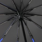 Автоматический противоштормовой складной зонт Altor, синий/чёрный