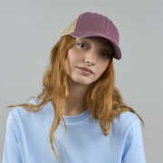 Бейсболка TEON, 5 клиньев, пластиковая застёжка Бордовый