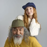 Бейсболка CHAO, 5 клиньев, пластиковая застежка Бежевый