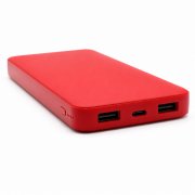 Внешний аккумулятор Polus, 10000 Mah, софт-тач покрытие, красный арт. 2018.05.01