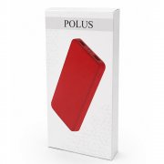 Внешний аккумулятор Polus, 10000 Mah, софт-тач покрытие, красный арт. 2018.05.01