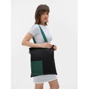 Шопер Onlook, черный с зеленым арт. 17628.39