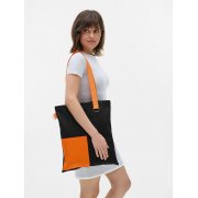 Шопер Onlook, черная с оранжевым