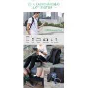 Рюкзак KORIN ClickPack X 45х32х15,5 см, с клапаном, черный