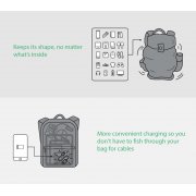 Рюкзак KORIN ClickPack X 45х32х15,5 см, с клапаном, черный