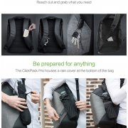 Рюкзак KORIN ClickPack Pro 46х34х16 см, комбинированный черный/серый