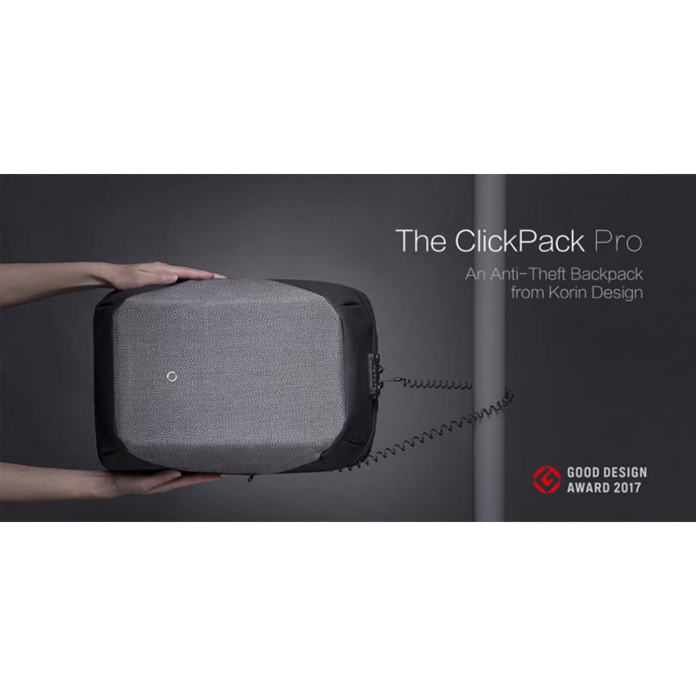 Рюкзак KORIN ClickPack Pro 46х34х16 см, комбинированный черный/серый арт. K1 Рюкзак KORIN ClickPack Pro 46х34х16 см, комбинированный черный/серый арт. K1