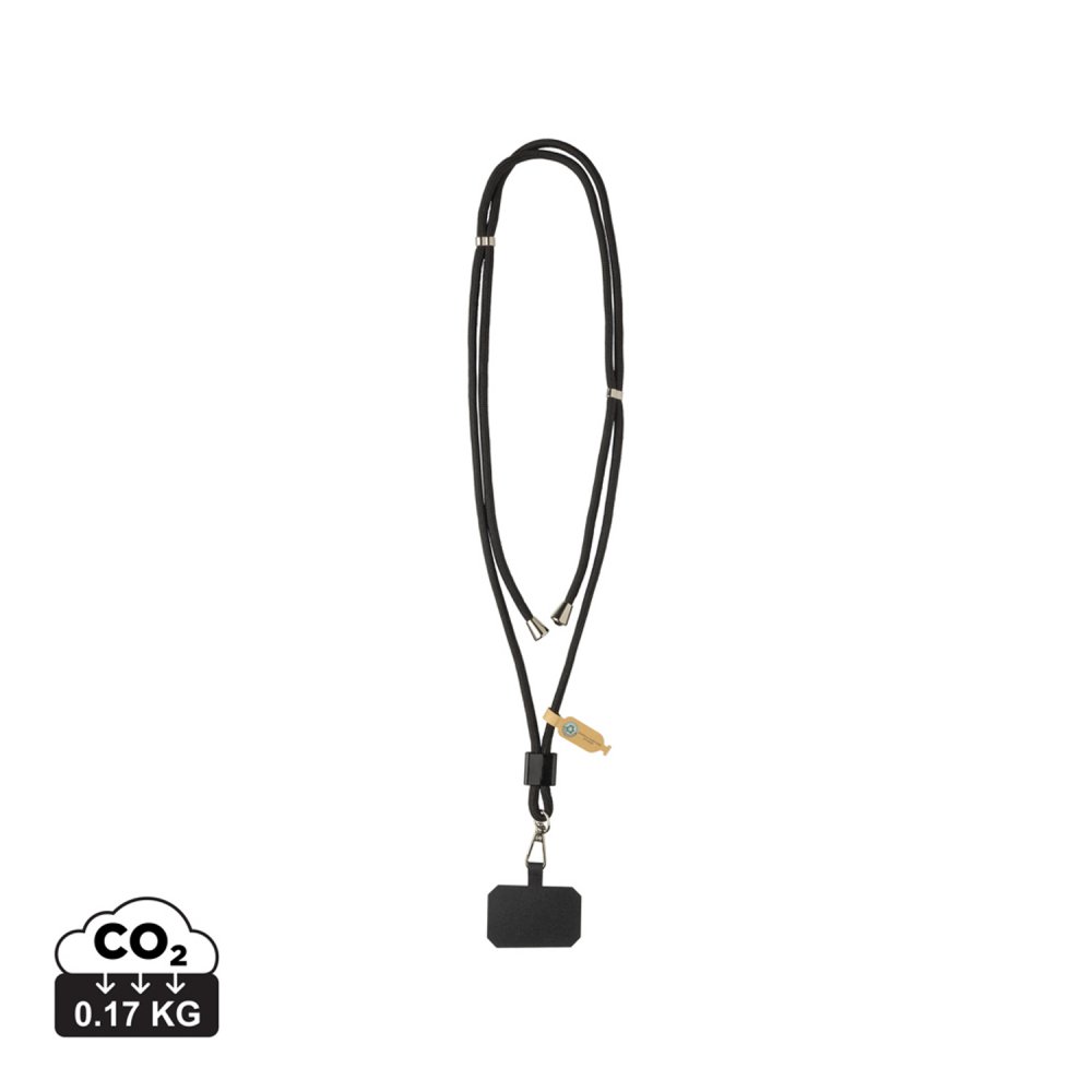 Ремешок-держатель для телефона CarryLoop из rPET RCS арт. P302.8101 Ремешок-держатель для телефона CarryLoop из rPET RCS арт. P302.8101