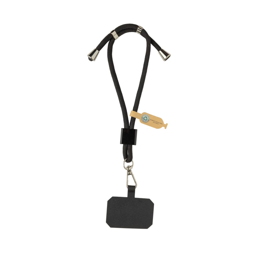 Ремешок-держатель для телефона CarryLoop на запястье из rPET RCS арт. P302.8401 Ремешок-держатель для телефона CarryLoop на запястье из rPET RCS арт. P302.8401