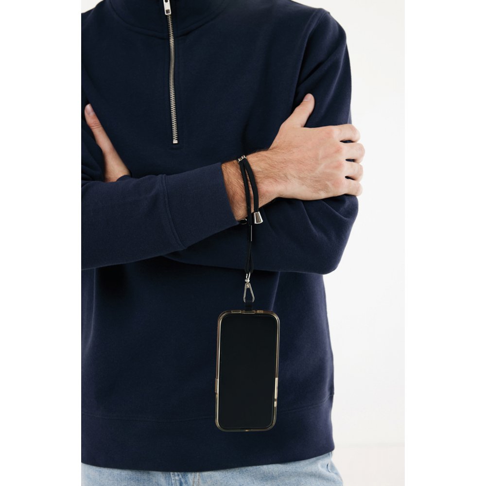 Ремешок-держатель для телефона CarryLoop на запястье из rPET RCS арт. P302.8401 Ремешок-держатель для телефона CarryLoop на запястье из rPET RCS арт. P302.8401