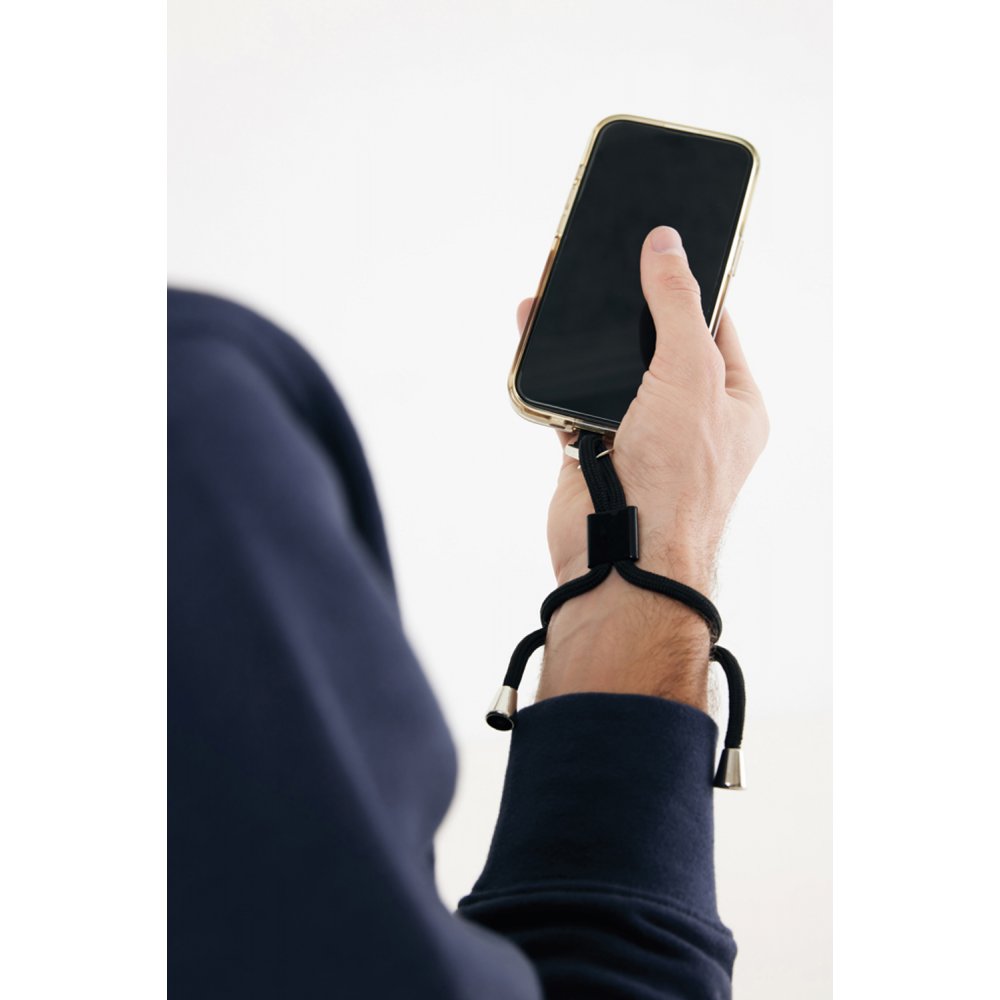Ремешок-держатель для телефона CarryLoop на запястье из rPET RCS арт. P302.8401 Ремешок-держатель для телефона CarryLoop на запястье из rPET RCS арт. P302.8401