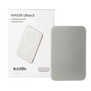 Универсальный аккумулятор MAGIX Ultra 5 (5000мАч) с быстрой и беспроводной зарядкой, серебристый Серебро