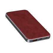 Универсальный аккумулятор EMBER 10 (10000мАч) с быстрой зарядкой, бордовый Бордовый