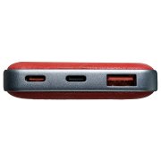 Универсальный аккумулятор EMBER 10 (10000мАч) с быстрой зарядкой, бордовый Бордовый
