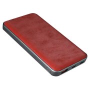 Универсальный аккумулятор EMBER 10 (10000мАч) с быстрой зарядкой, бордовый Бордовый