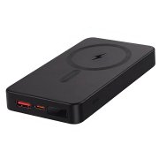 Универсальный аккумулятор MAGIX Glow 5 (5000мАч) с быстрой и беспроводной зарядкой, с подсветкой, черный Черный