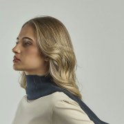 Шарф вязаный WIND SCARF-S Темно-серый