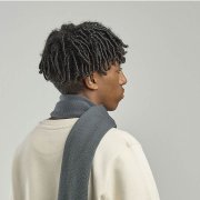 Шарф вязаный WIND SCARF-S Темно-синий