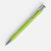 Ручка шариковая Keskus Soft Touch, зеленое яблоко