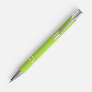 Ручка шариковая Keskus Soft Touch, зеленое яблоко