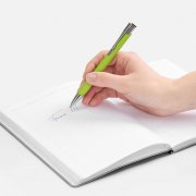 Ручка шариковая Keskus Soft Touch, зеленое яблоко