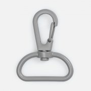 Застежка-карабин Snap Hook, L, серая