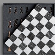 Шахматы ручной работы TABIA из акрилового камня/дерево Бук