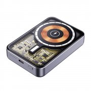 Магнитный внешний аккумулятор Proton с беспроводной зарядкой (15W), 10000 Mah, графитовый арт. 2063.02