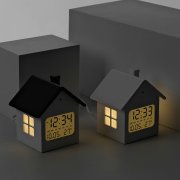 Часы метеостанция HomeTime, черные