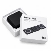 Беспроводное мультизарядное устройство Movari 15W (3в1), черный арт. 7134.02 Беспроводное мультизарядное устройство Movari 15W (3в1), черный арт. 7134.02