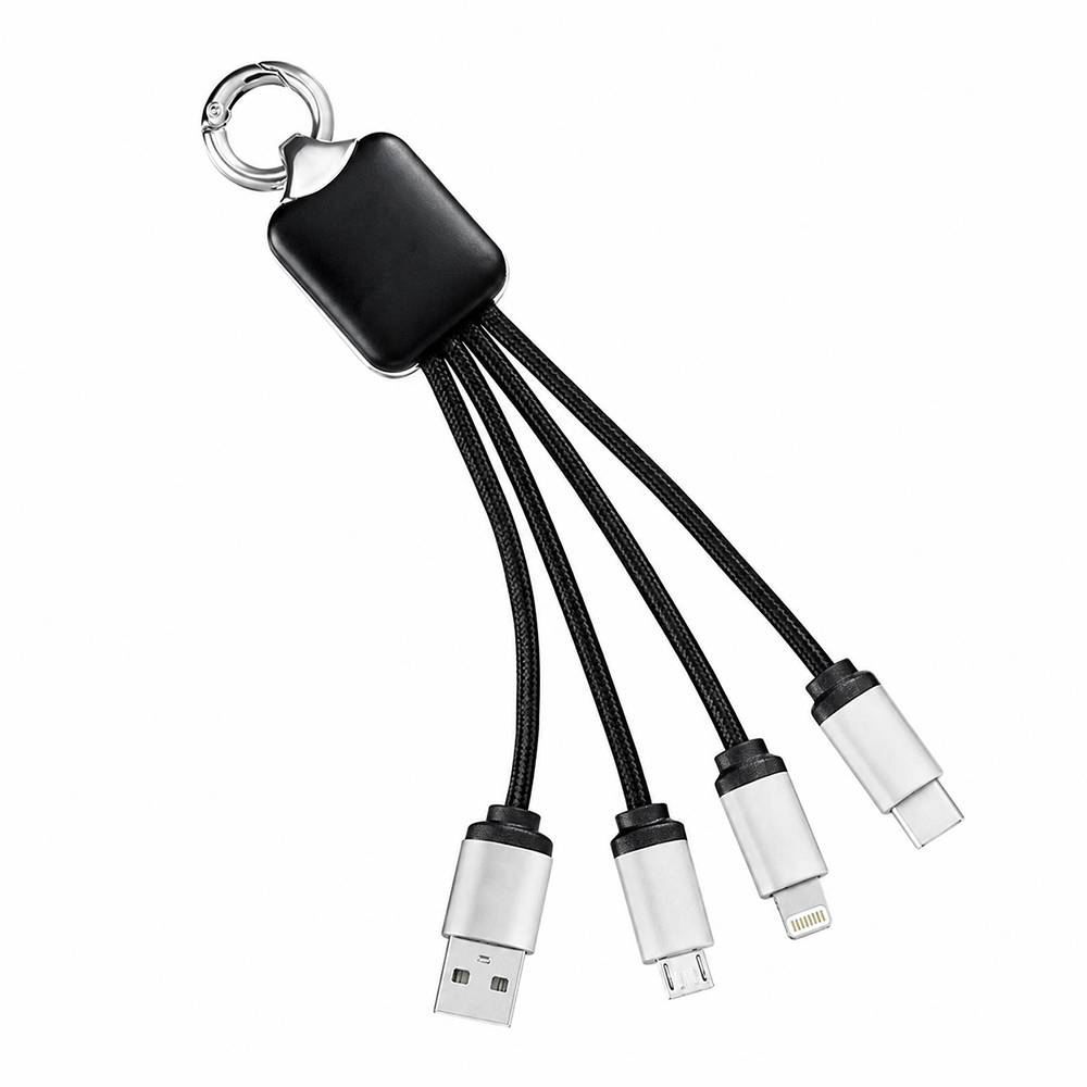Кабель - брелок Plug с подсветкой гравировки, черный арт. 64002.02 Кабель - брелок Plug с подсветкой гравировки, черный арт. 64002.02