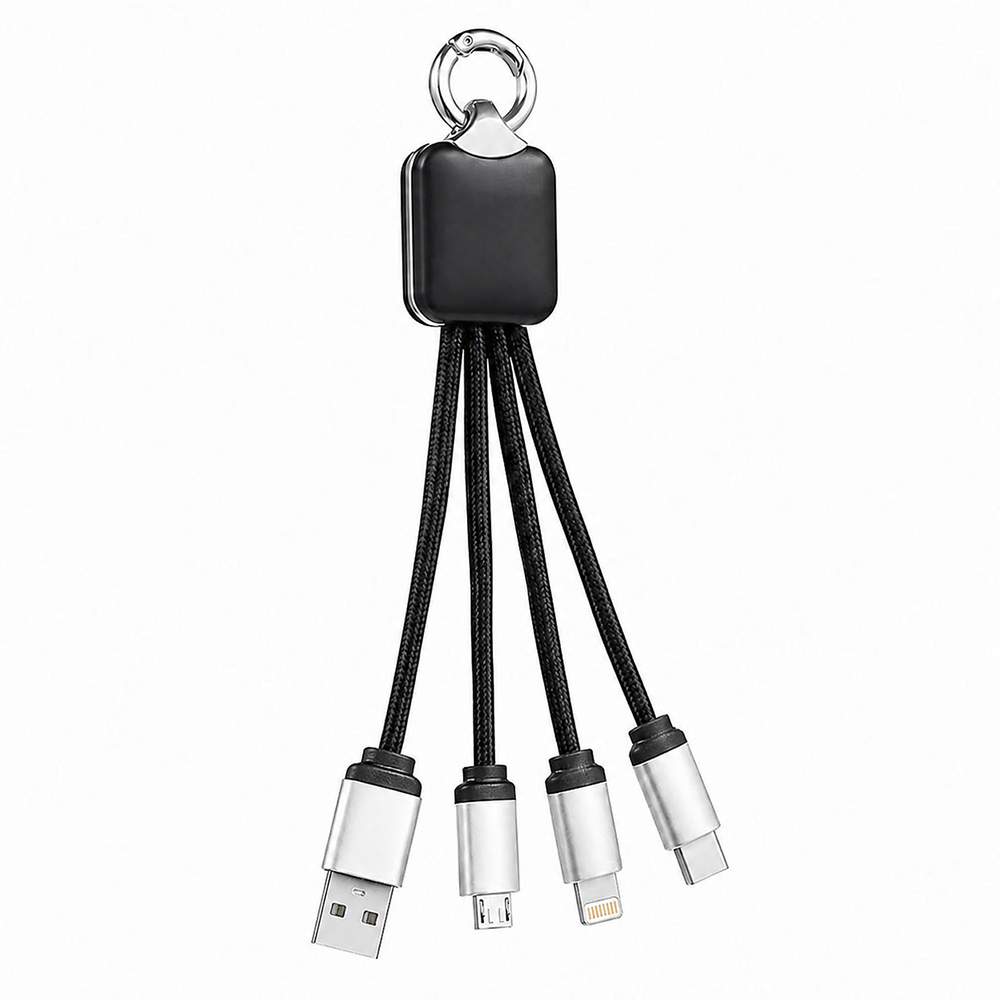Кабель - брелок Plug с подсветкой гравировки, черный арт. 64002.02 Кабель - брелок Plug с подсветкой гравировки, черный арт. 64002.02