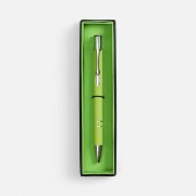 Ручка шариковая Keskus Soft Touch в футляре, зеленое яблоко арт. 21066.90