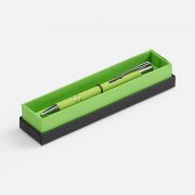 Ручка шариковая Keskus Soft Touch в футляре, зеленое яблоко арт. 21066.90