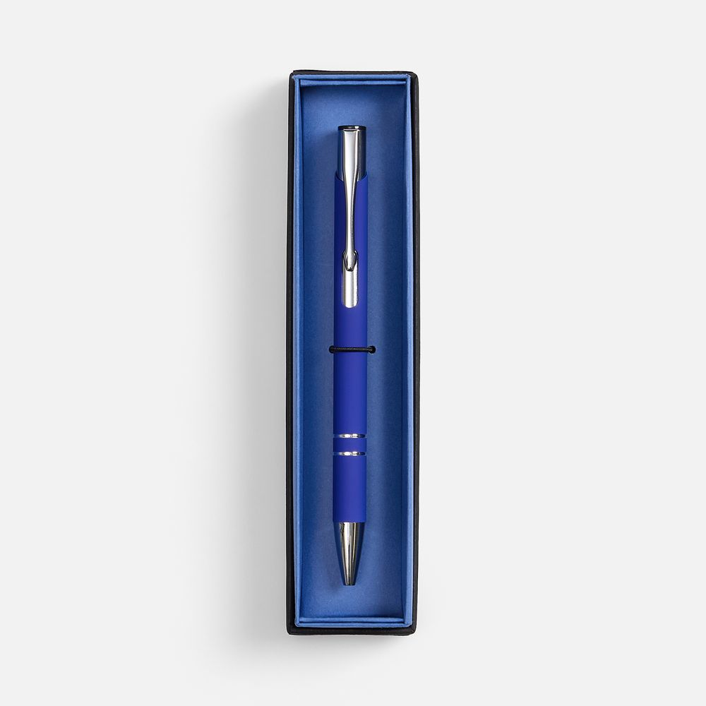 Ручка шариковая Keskus Soft Touch в футляре, синяя арт. 21066.40 Ручка шариковая Keskus Soft Touch в футляре, синяя арт. 21066.40