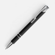 Ручка шариковая Keskus Soft Touch в футляре, черная арт. 21066.30