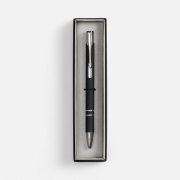 Ручка шариковая Keskus Soft Touch в футляре, черная арт. 21066.30